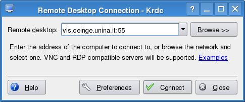 KRDC:linux vnc client